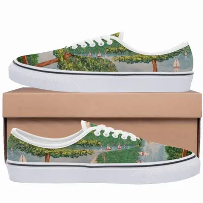 Men Sailboats And Park Low Top Shoes (Foam)