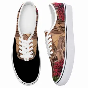 Men Italian Villa With Bougainvillea Low Top Shoes (Foam)