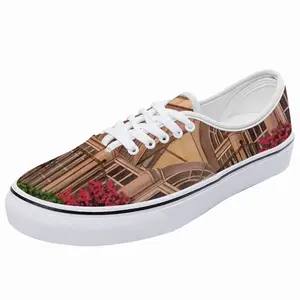 Men Italian Villa With Bougainvillea Low Top Shoes (Foam)