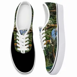 Men Blooming Apple And Pear Trees Low Top Shoes (Foam)