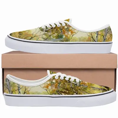 Men Birch Tree Forest Trail Low Top Shoes (Foam)