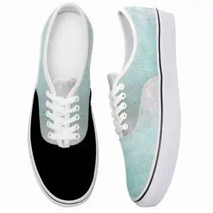 Men Turquoise Blue Window Low Top Shoes (Foam)