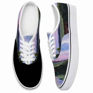 Men Summer Evening Landscape Low Top Shoes (Foam)