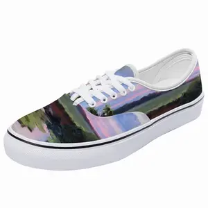 Men Summer Evening Landscape Low Top Shoes (Foam)