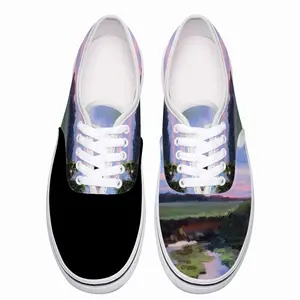 Men Summer Evening Landscape Low Top Shoes (Foam)