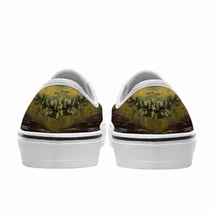 Men Sunset Pond With Sun Reflection Landscape Low Top Shoes (Foam)