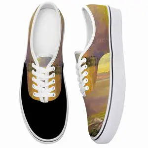 Men Romantic Sailing Seaside Sunset Scenic Low Top Shoes (Foam)