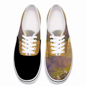 Men Romantic Sailing Seaside Sunset Scenic Low Top Shoes (Foam)