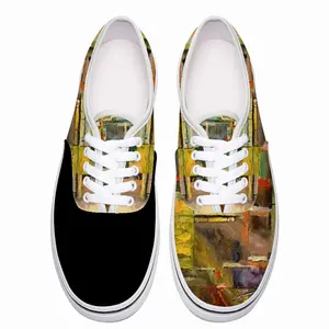 Men Glass Still Life Avant-Garde Low Top Shoes (Foam)