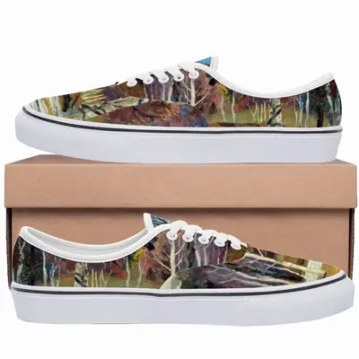 Men Spring Landscape Nature Low Top Shoes (Foam)