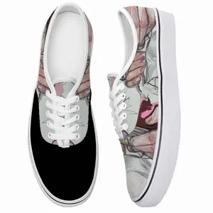 Men Pink Dogs Low Top Shoes (Foam)