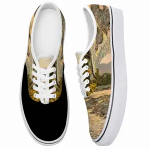 Men White River Landscape In The Morning Low Top Shoes (Foam)