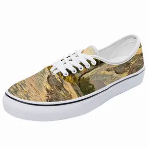 Men White River Landscape In The Morning Low Top Shoes (Foam)