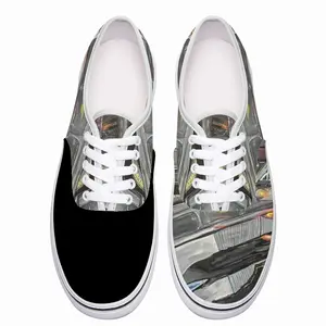 Men Red Square Low Top Shoes (Foam)