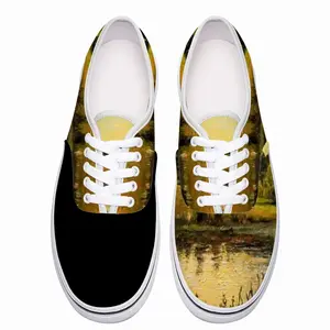 Men Orange Sunset Pond Low Top Shoes (Foam)