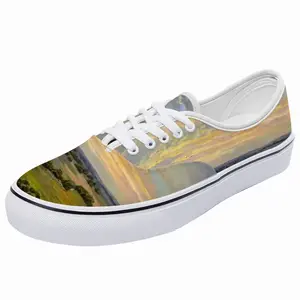 Men Plain River Landscape Low Top Shoes (Foam)