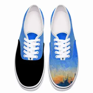 Men Sunset Cityscape Low Top Shoes (Foam)