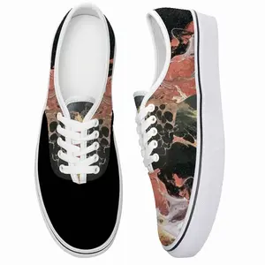 Men Black Lace Low Top Shoes (Foam)