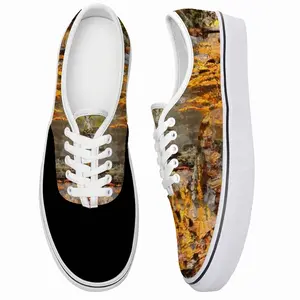 Men Fire Cooking Still Life Impressionism Low Top Shoes (Foam)