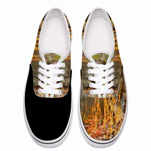 Men Fire Cooking Still Life Impressionism Low Top Shoes (Foam)