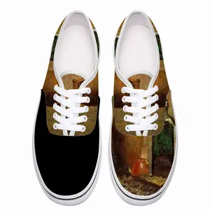 Men Still Life With Fish Impressionism Realism Low Top Shoes (Foam)