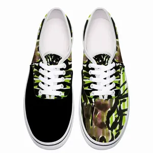 Men Horse On A Green Line Low Top Shoes (Foam)