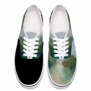 Men Countryside Impressionist Landscape Low Top Shoes (Foam)