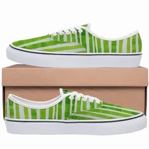 Men Green Lines Low Top Shoes (Foam)