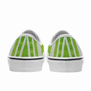 Men Green Lines Low Top Shoes (Foam)