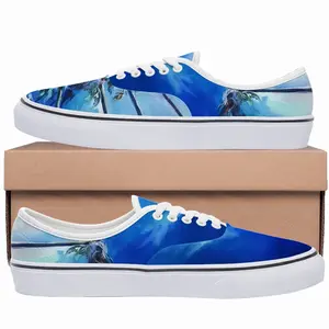 Men Miami Palms - Summer Blue Sky Sea Low Top Shoes (Foam)