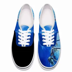 Men Miami Palms - Summer Blue Sky Sea Low Top Shoes (Foam)