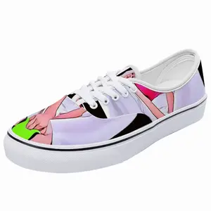 Men Blonde Fashion Girl Low Top Shoes (Foam)