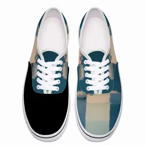 Men Deep Blue Low Top Shoes (Foam)