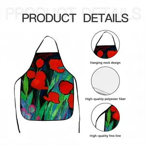 Red Tulips Composite Cloth Apron