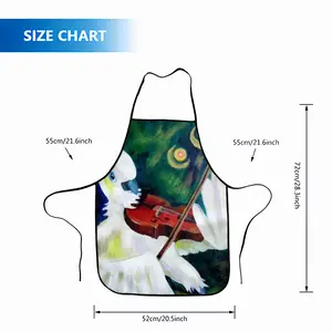 Cockatoo Plays Violin Composite Cloth Apron