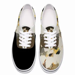 Men Bouquet Of Flowers Low Top Shoes (Foam)