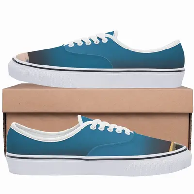 Men One Small Boat With Deep Blue Sky Low Top Shoes (Foam)