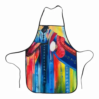 African Drummer Composite Cloth Apron