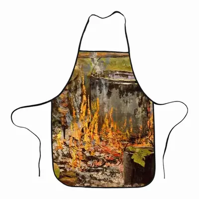 Fire Cooking Still Life Impressionism Composite Cloth Apron