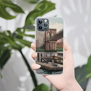 Brooklyn Bridge In Oil iPhone12 Pro Phone Case (Silicone)