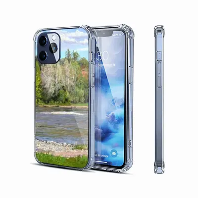 Landscape River Shore In A Forest iPhone12 Pro Phone Case (Silicone)