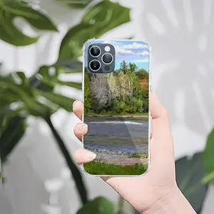 Landscape River Shore In A Forest iPhone12 Pro Phone Case (Silicone)