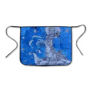 Drawing Ink - Blue Diva Bust Apron