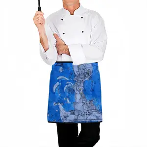 Drawing Ink - Blue Diva Bust Apron