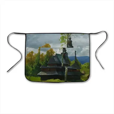 The Ancient Church In The Carpathians Bust Apron