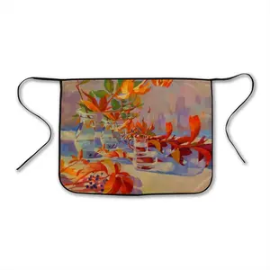 Still Life With Wild Grapes Bust Apron