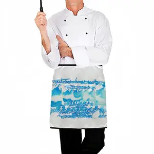 Calligraphic Landscape 009 Bust Apron