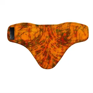 Orange Swirls Ski Mask