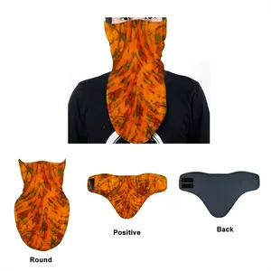 Orange Swirls Ski Mask