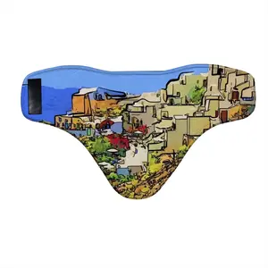 Santorini View Of Oia Ski Mask